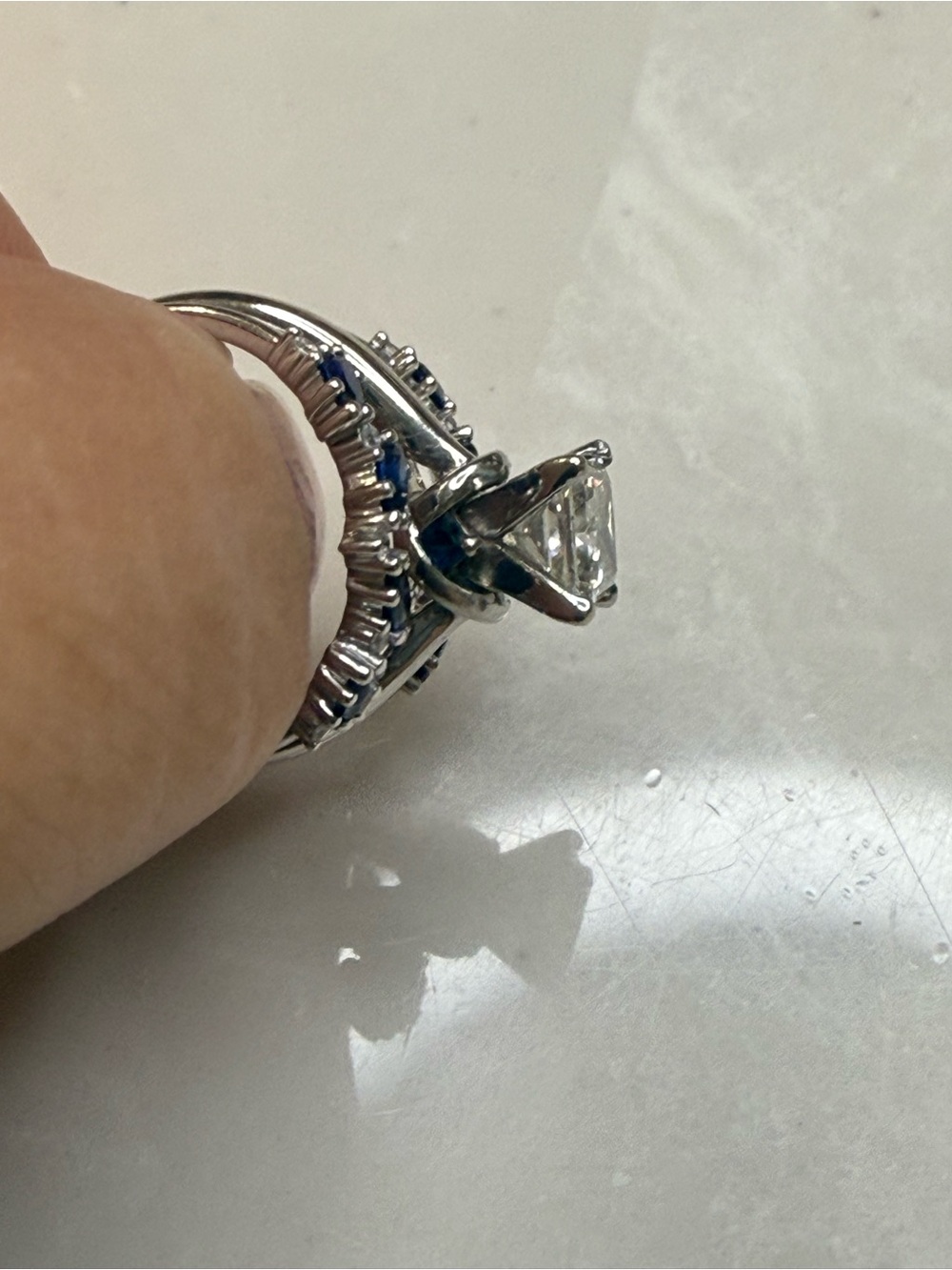 10k White Gold Rings - Picture 7 of 9
